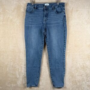 PISTOLA Women's Blue Denim High Rise Skinny Jeans Size 14W